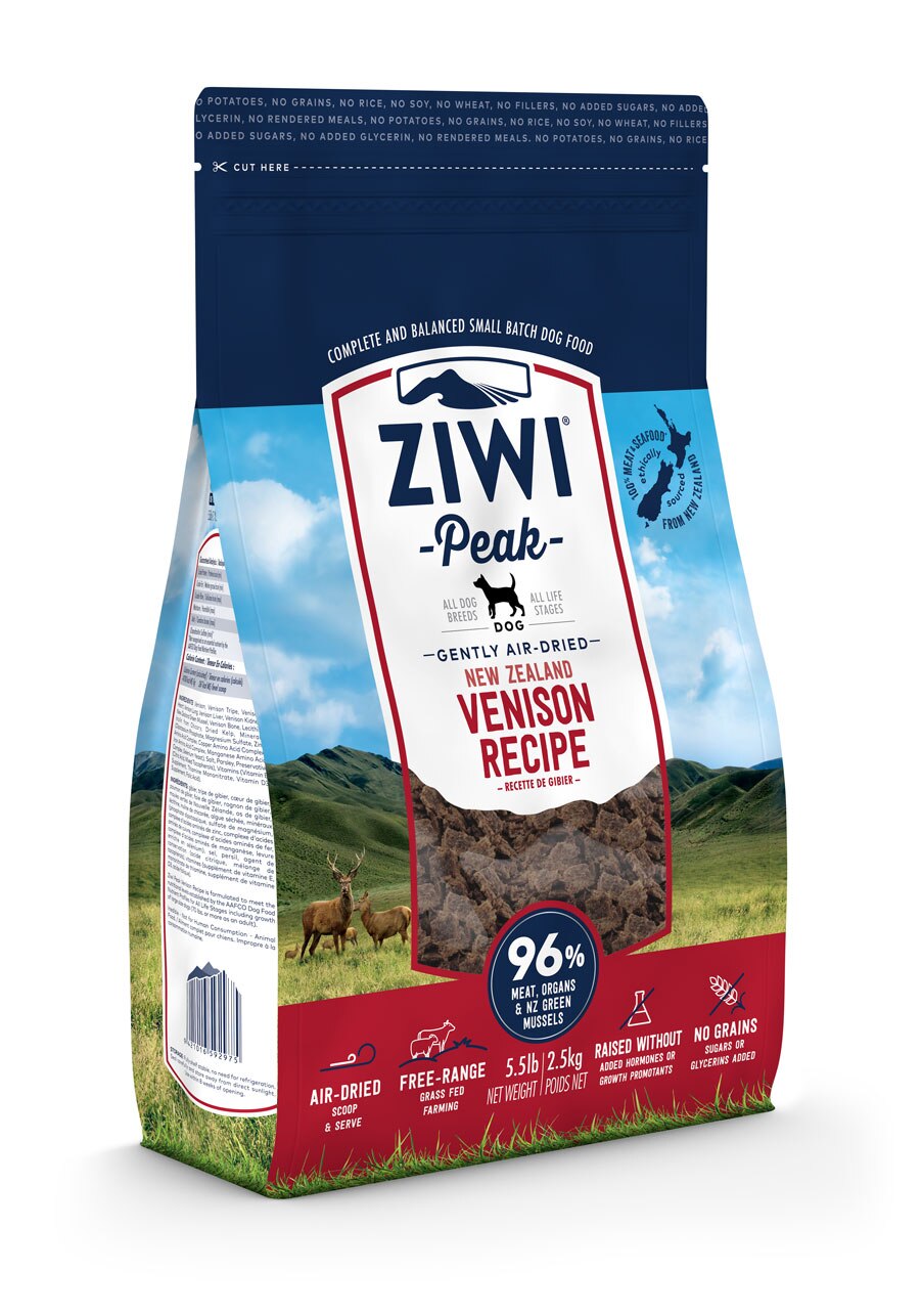 ZIwi Peak Venison Air Dried Dog Food - 2.5kg